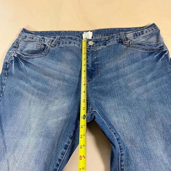 JMS Just My Size Jeans Womens 20W Butterfly Stretch Classic High Rise Plus Y2K - Picture 6 of 16